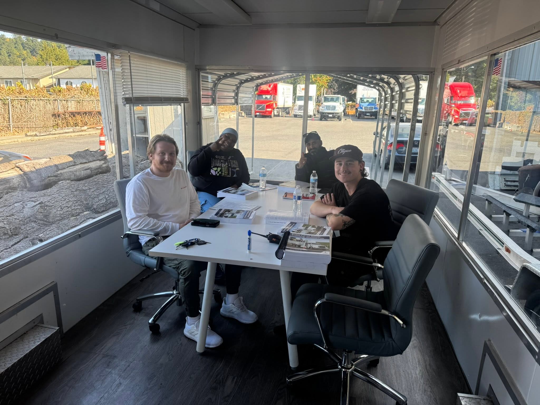 Students studying in the CDL Avenue classroom